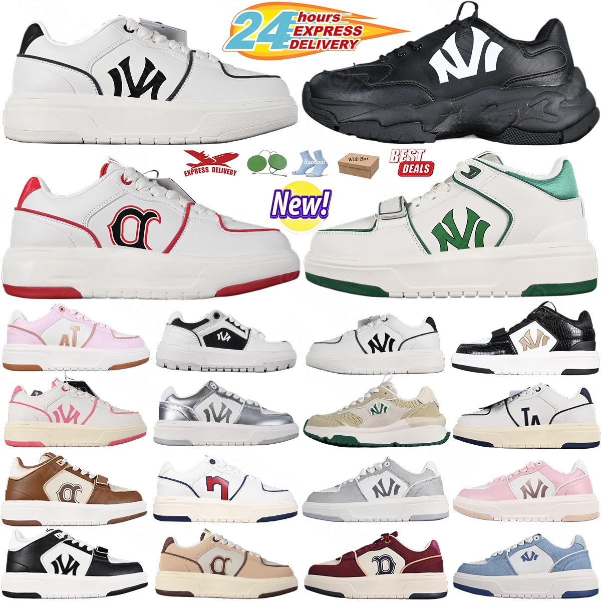 Designer Big Ball Runner Basic Deluxe Shoes Men Womens Running Style Textile Upper Leather Overlays Lace Up Flat Sneakers Outdoor Sport Trainers