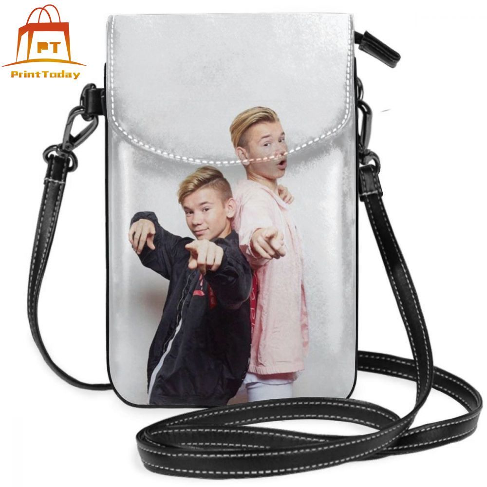Marcus And Martinus Shoulder Bag Young Boys Leather Bag Shopping Teenage Women Bags Slim Crossbody Trending Print Purse