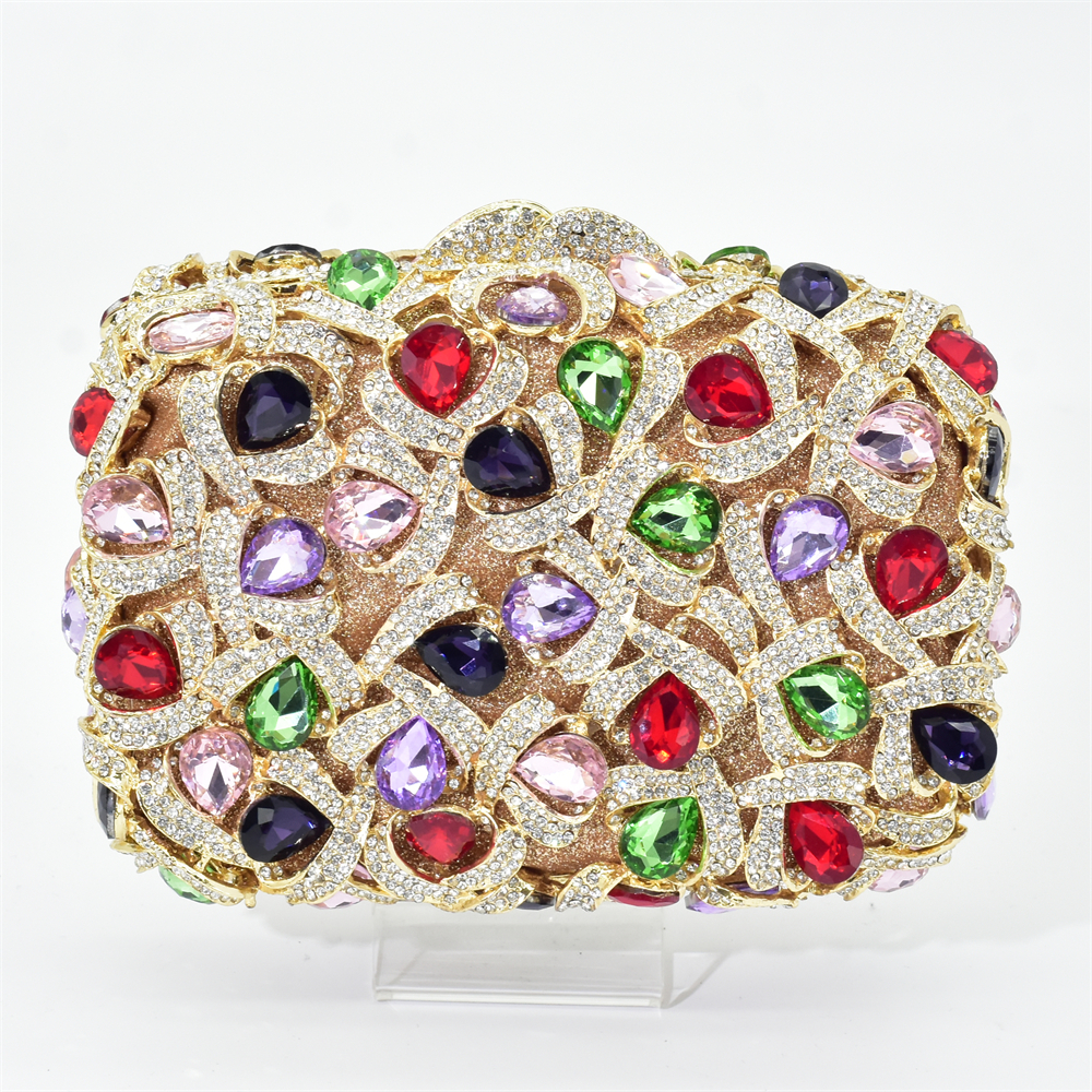 New Arrived Handbag Luxury Diamond Women Evening Bag Elegant Crystal Day Clutches Bag Shoulder Rhinestones for Ladies Bag