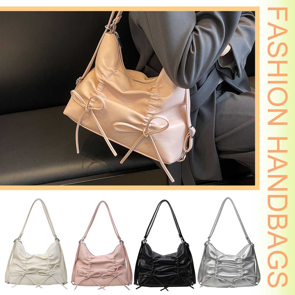 Women Luxury Shoulder Bag PU Leather Simple Satchel Bag Adjustable Strap Fashion Crossbody Bag Female Outdoor Bag