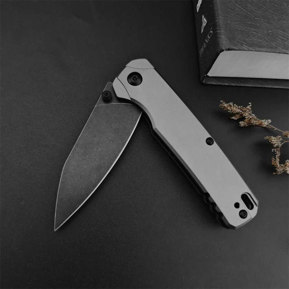 KS 6105 BLK Bel Air DuraLock KVT Folding Knife CPM MagnaCut PVD Blade Anodized Aluminum Handle Outdoor Camping Survival Knife X241107