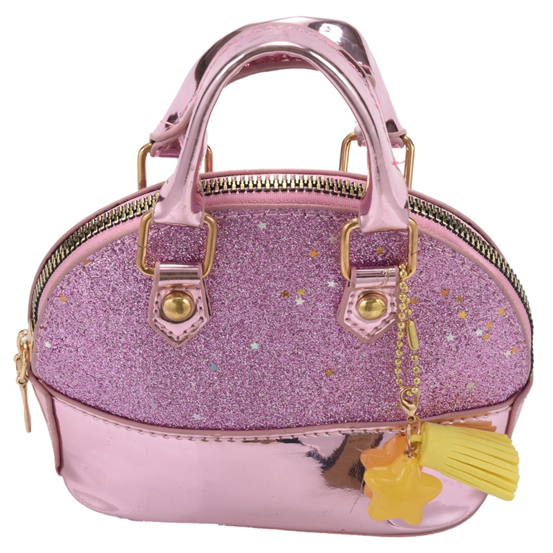 new fashion hotsale casual Little Girls' Sequins Handbags Princess Crossbody Bag Mini Satchel Gifts For Girls Toddler Kids (Pink