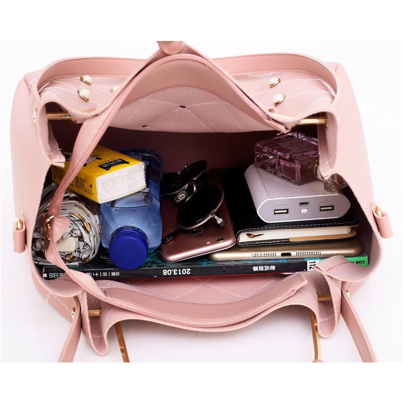 2023 NEW 3PCS Women Composite Bag Luxury Leather Purse and Handbags Famous Brands Designer Sac Handbag Female Shoulder Bag Set