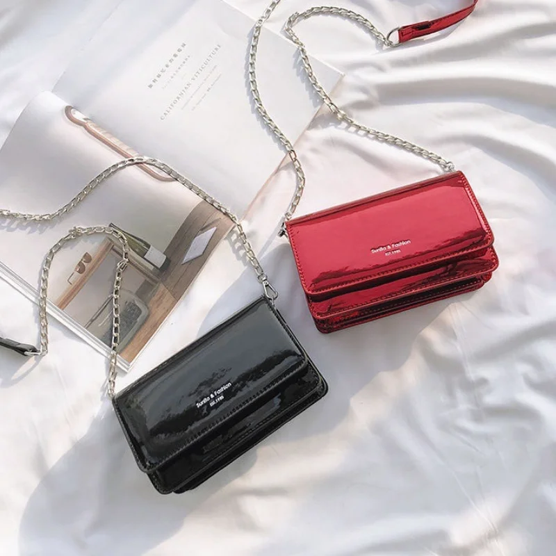 Square Women Shoulder Bag 2023 New Fashion Silver Bolso Mujer Chain Crossbody Bag Female Y2k Daily Shopping Sac A Main