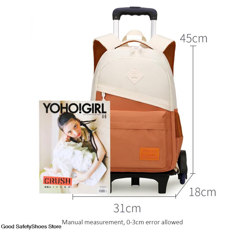 Trolley Schoolbag Rolling Backpack Teenage School Backpack With Wheels For Boys College School Rucksack Girls Backpack For Teens