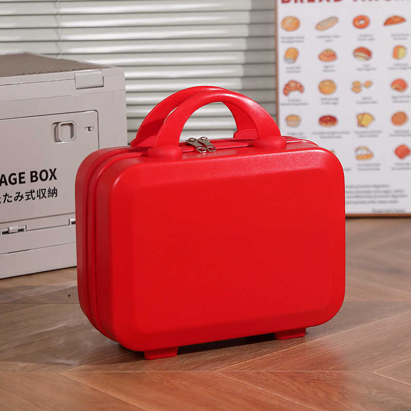 Mini Handheld Small Box 14 inch Makeup Box, Travel Luggage Bag, Handheld Gift Storage Gift Box
