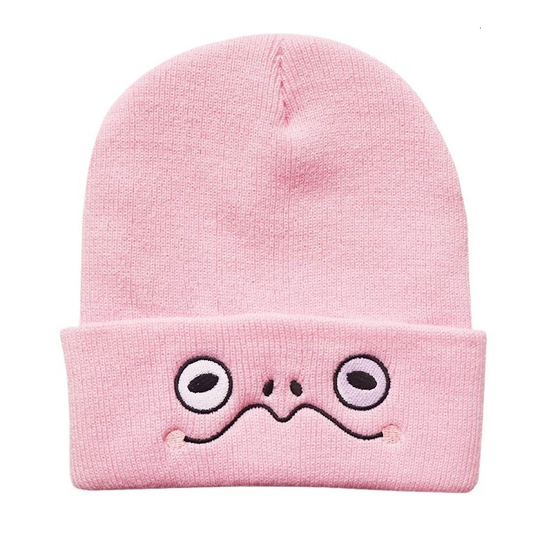 High quality design, New Men's Women's Autumn/Winter Trendy Cartoon Embroidered Knitted Hat and Warm Hoodie