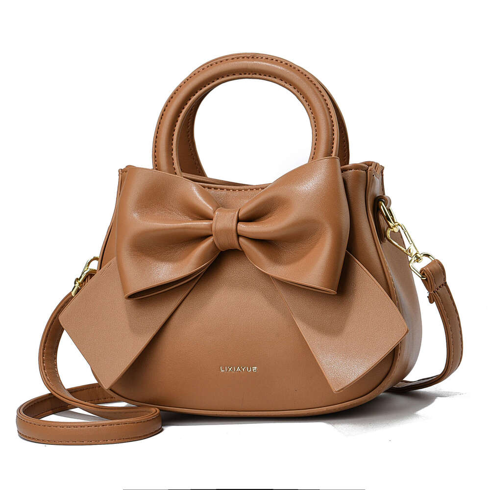 2024 new fashion trend versatile bow light luxury women's handbag single shoulder crossbody bag bags
