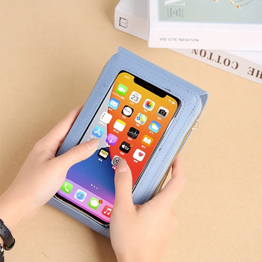 New Multi Functional Women Bag Touch Screen Mobile Bag Wallet Casual Fashion Outdoor Shoulder Messenger Bags for Women 2024
