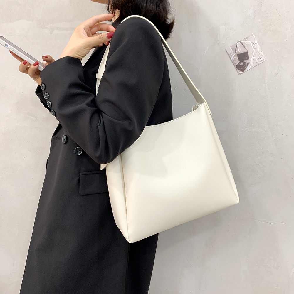 Fashion Leather shopper Tote Bag for Women 2023 Tend Female Simple Large High Capacity Shoulder Side Bag Handbags and Purses Sac