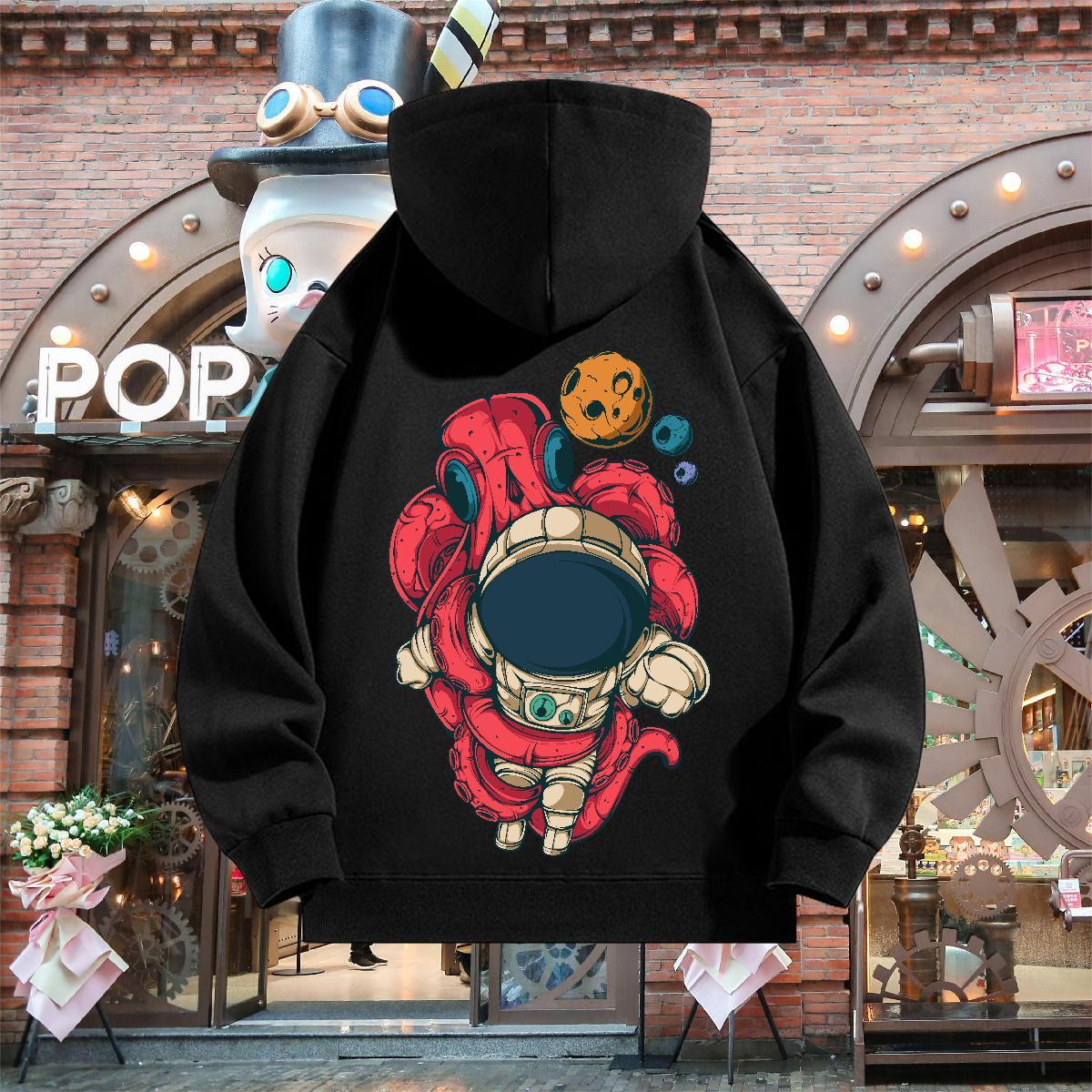 DIY Hooded Sweatshirt Breathable Soft Classic Hoodie Pullover Custom Print Oversized Tops Hoody Hip Hop Street Warm Fleece