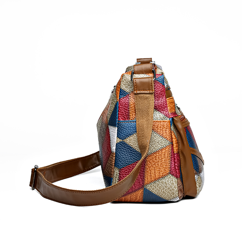 Vintage Underarm Shoulder Bags PU leather for Women Simple Style Female Bag Purse Solid Color Leather Armpit Handbag Crossbody