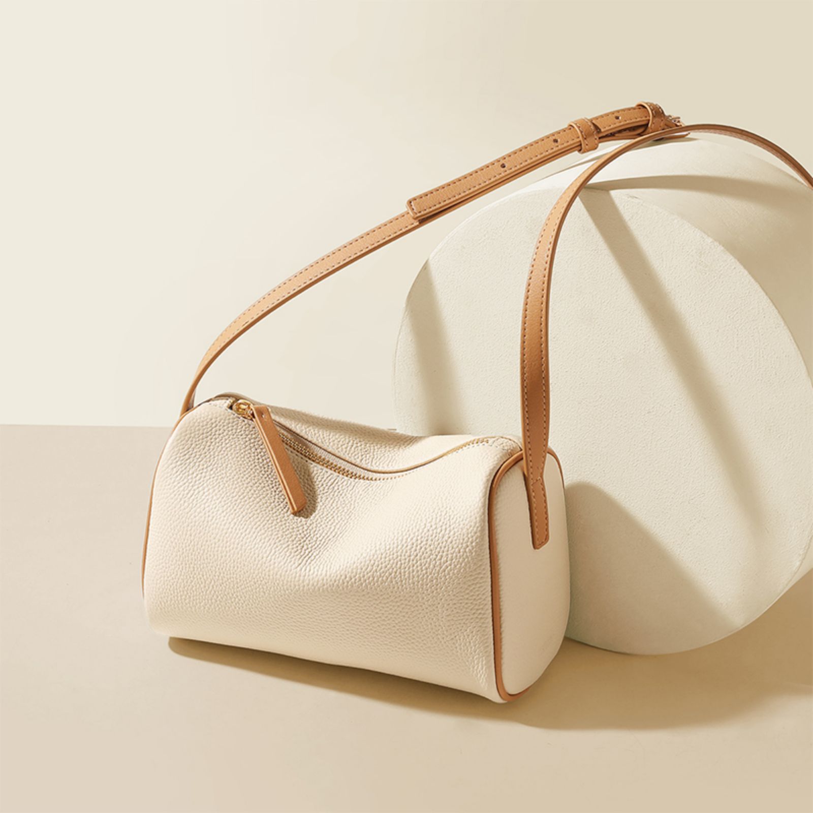 ITAMOOD Genuine Leather Clash Fashion Single Price Bag, Simple Elegant Crossbody Bag, Original Luxury Boston Bag