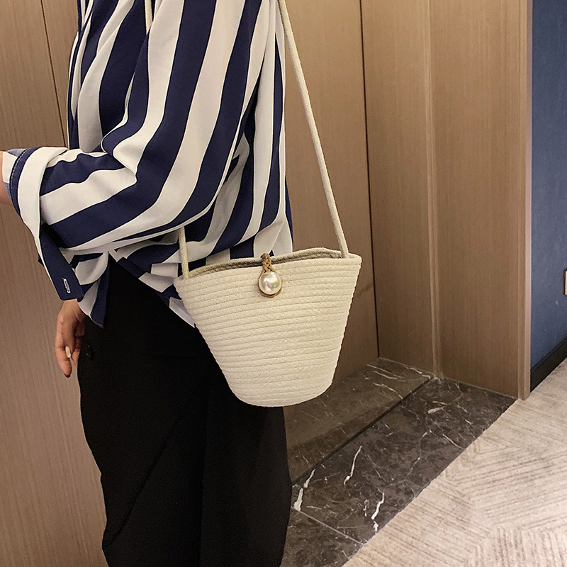 2021 Summer straw bag cross bag Korean Single Shoulder Messenger Bag