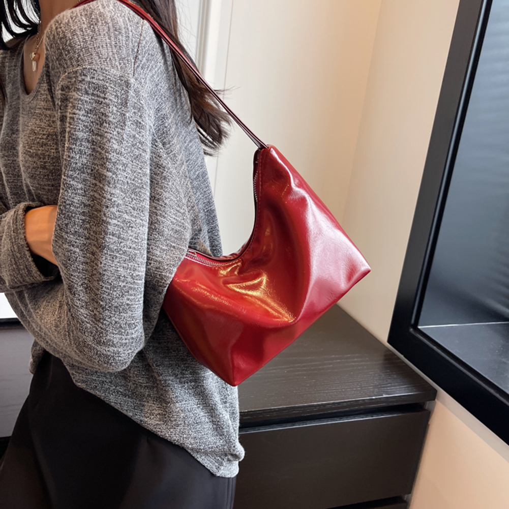 Soft PU Leather Shoulder Bag for Women Totes Shopper Mini Underarm Bolso Mujer Fashion Ins Large Bucket Handbag Purse 2023