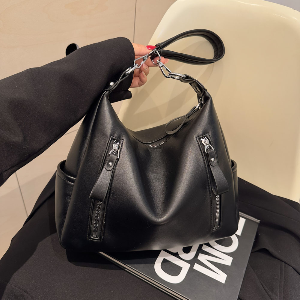 Y2k Punk Crossbody Bags For Women 2024 Vintage Fashion Trend Large Leather Design Pillow Shoulder Handbags Female Daily Tote Bag
