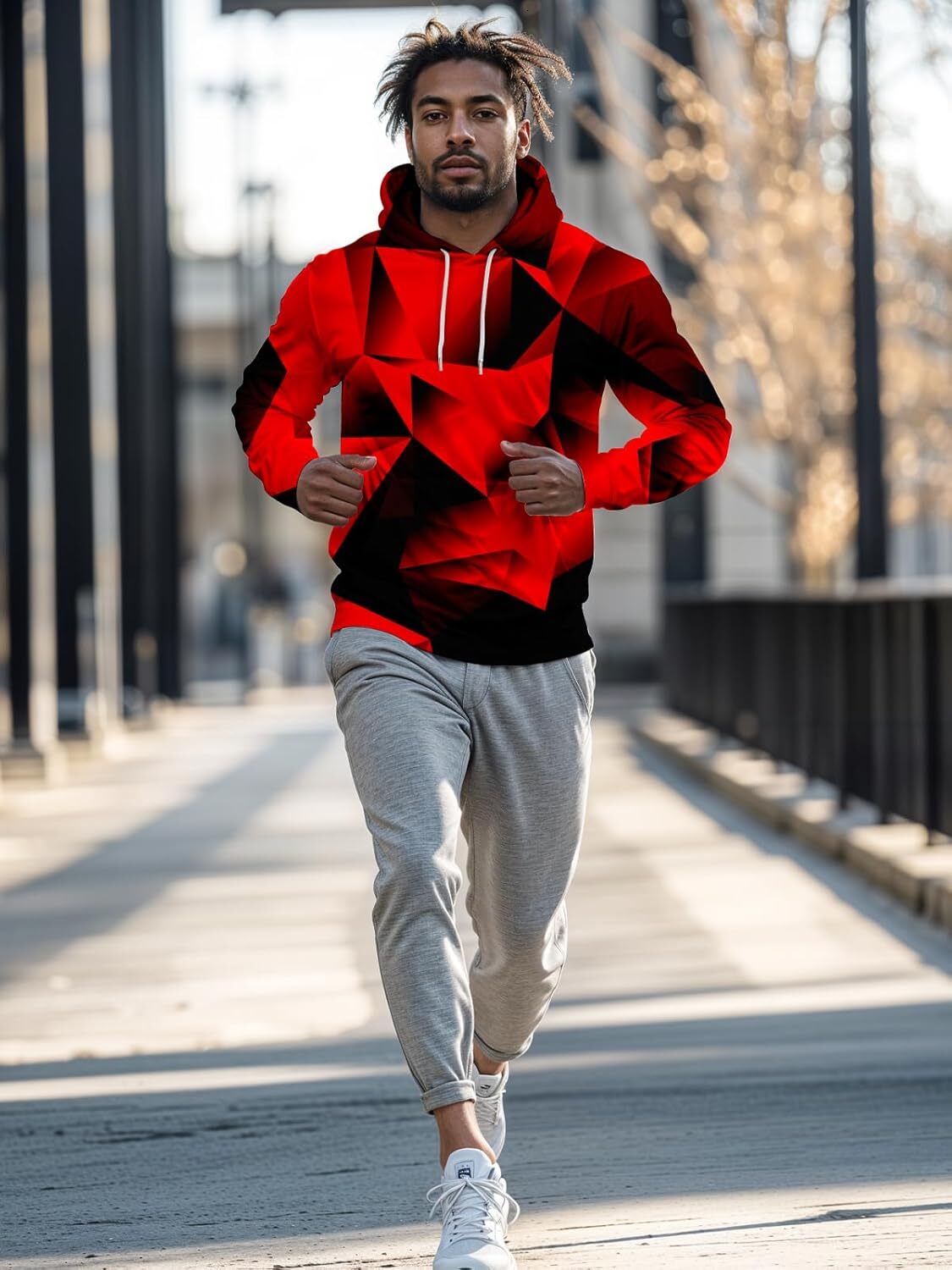 Hoodie for Graphic Hoodies for Men Funny Novelty Pullover Sweatshirt Xmas Teen Boy Gifts Black red Galaxy Hoodie Graphic Hoodies sweatshirt red