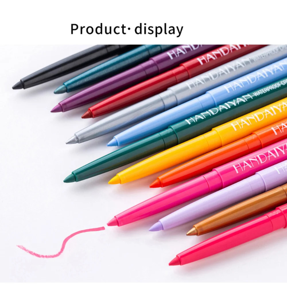20 pieces of color eyeliner suit waterproof eyeliner pen durable eye shadow matte eyeliner cosmetics gift box 241107