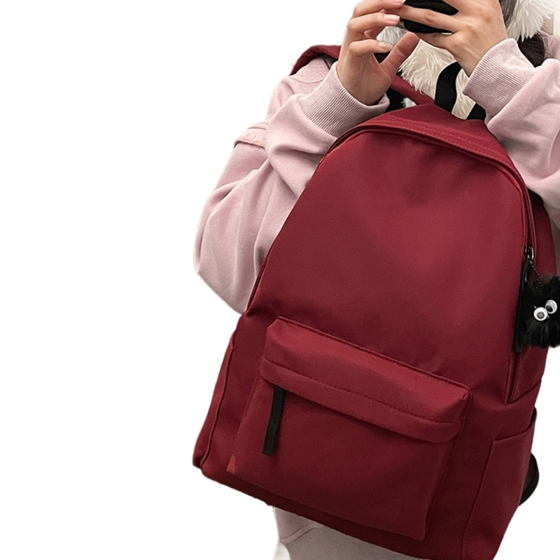 Stylish and Spacious Korean inspired Backpack School Bag Nylon Rucksack for Daily Use and Travel