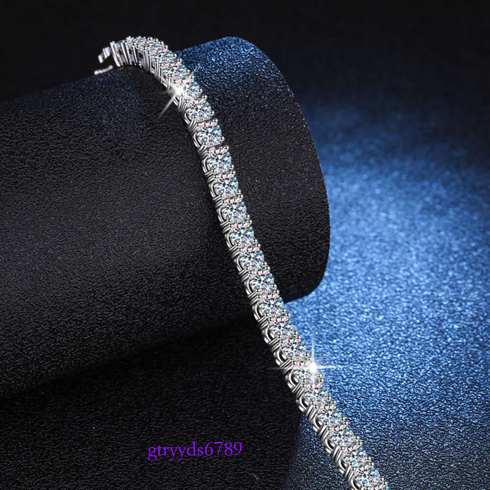 2mm-5mm VVS Dia for Womens Sterg Sier Lab Grown Moissanite Tennis Bracelet