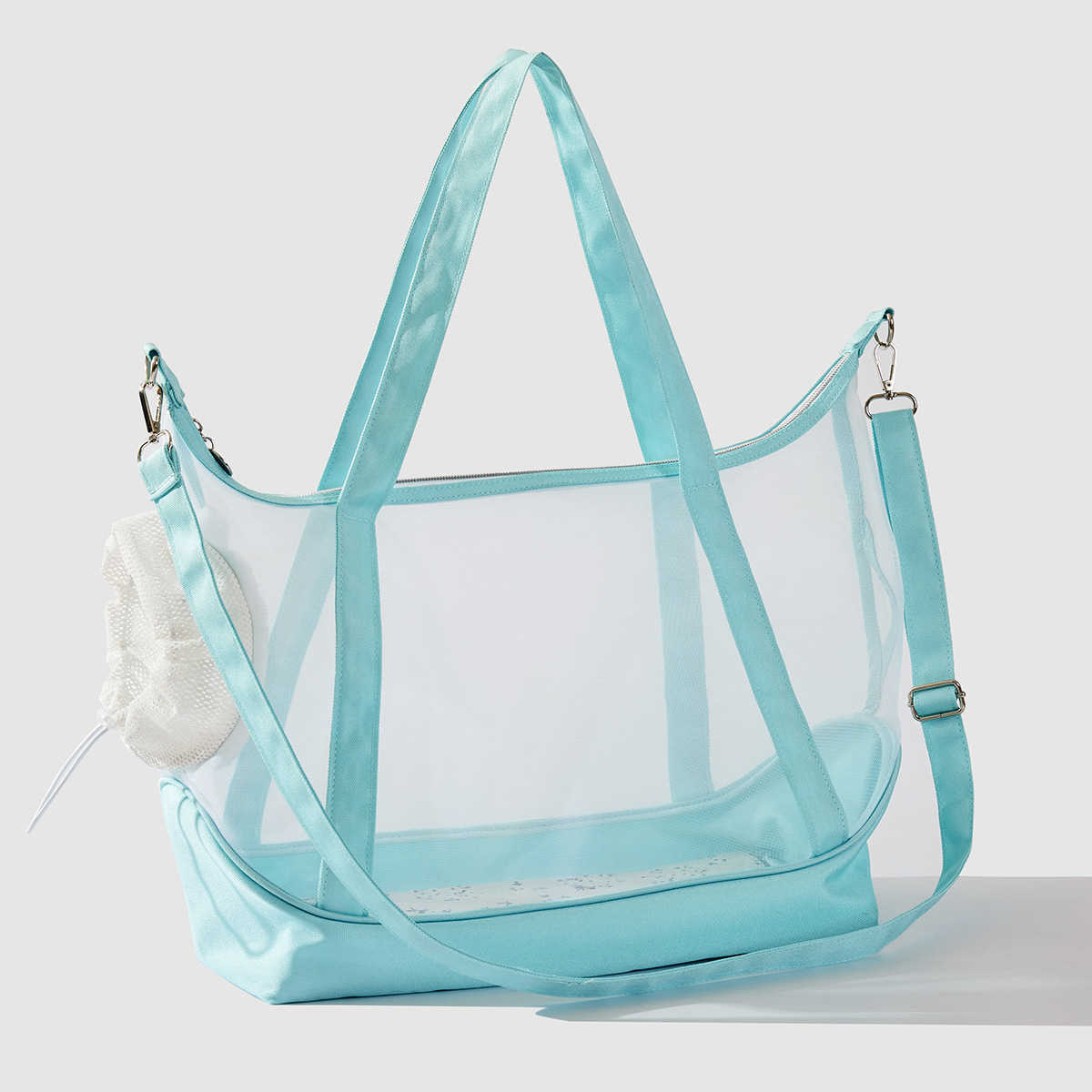 Nylon Mesh Cat Bag Mint Portable Pet Bag Transparent Breathable Handheld Cat Bag 241115