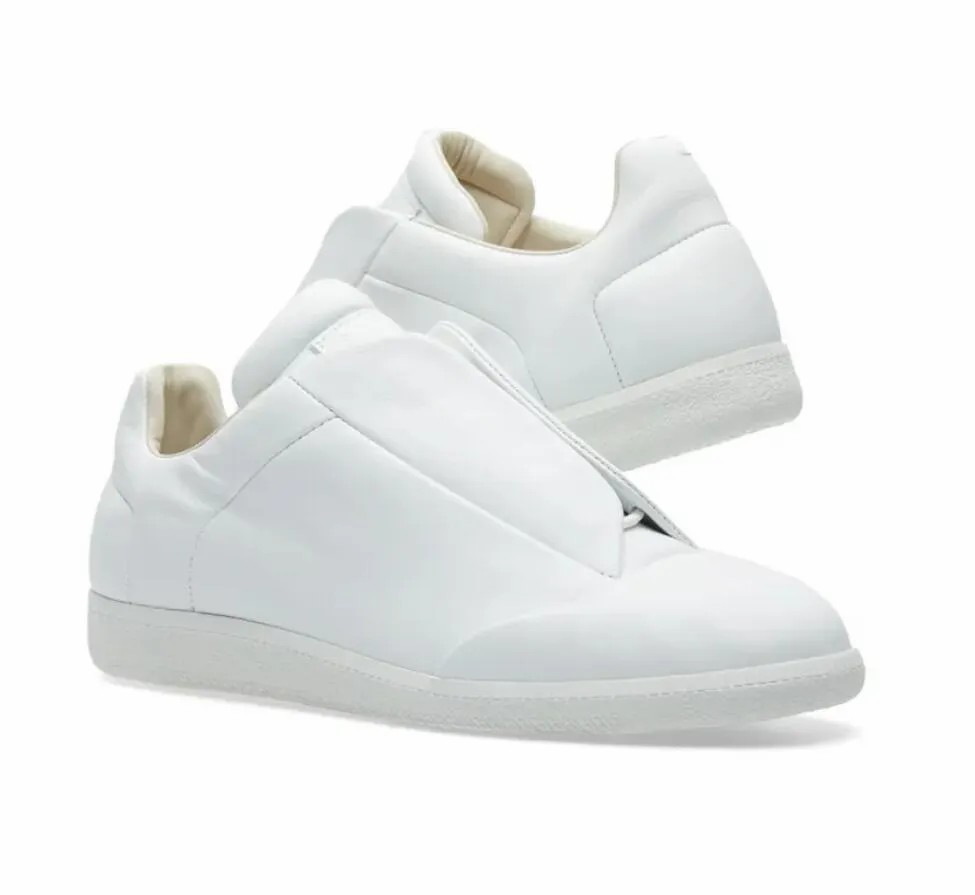 Top Design MM Maison 22 Future Low Sneaker Men Shoes Men Soft Leather Rubber Sole Black White Skateboard Casual Walking Comfort Discount Runner Sports EU38-46