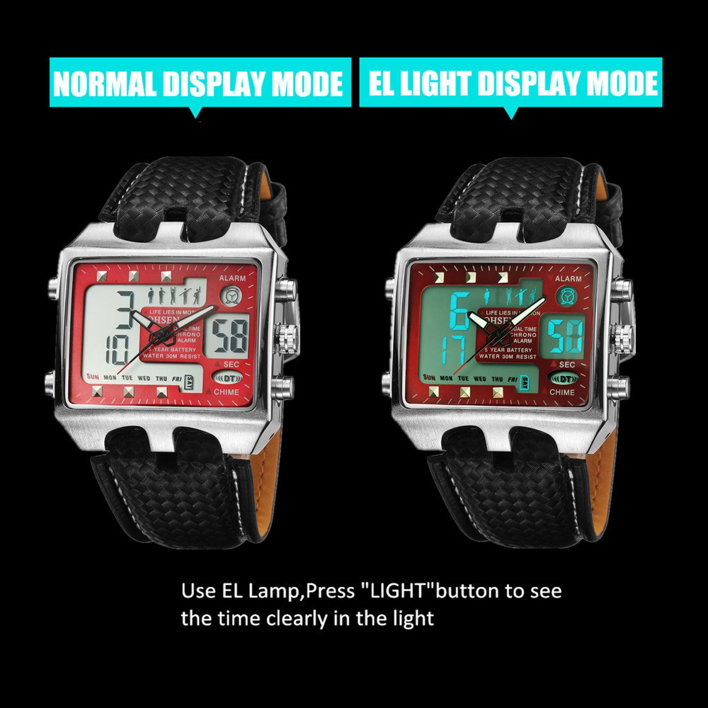 Waterproof 30M diving watch quartz movement sports watch alarm clock luminous timer lighting function Thickness 14 MM Dimensions 45X37MM With box 011