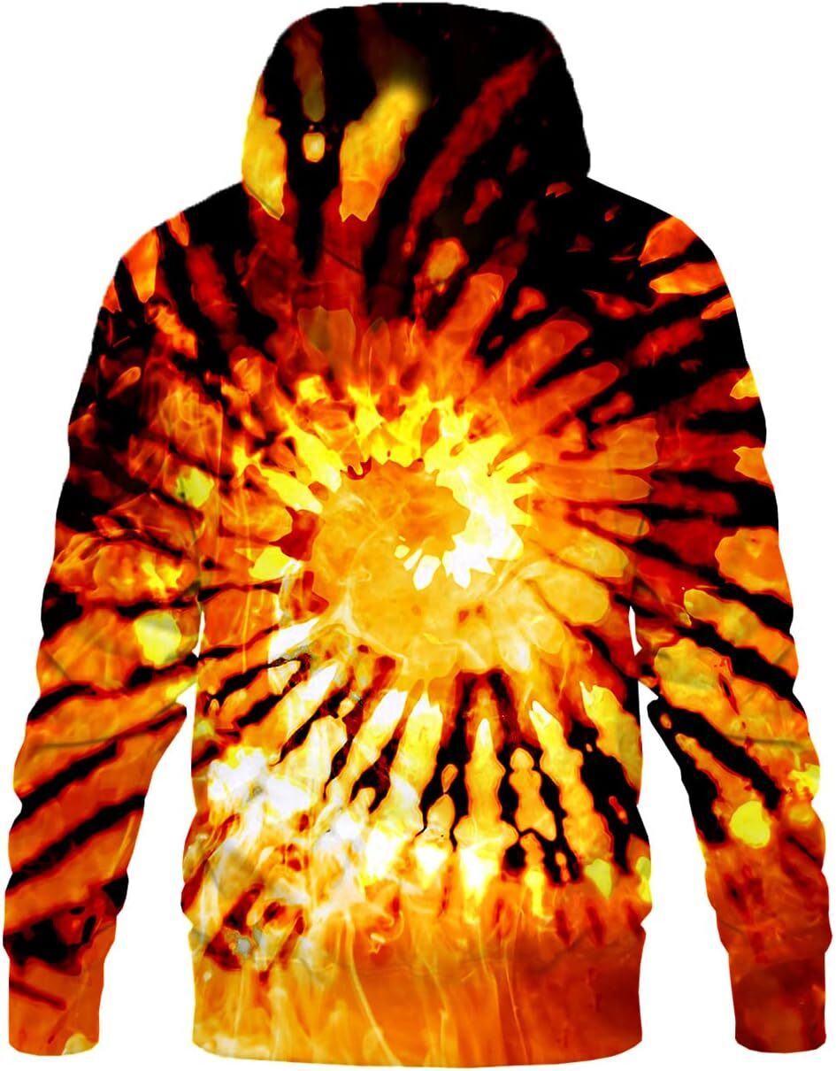 Hoodie for Mens Womens Neutral 3D printed hooded sweatshirt with space cover design, suitable for both men and women Graphic Dreamy Gold