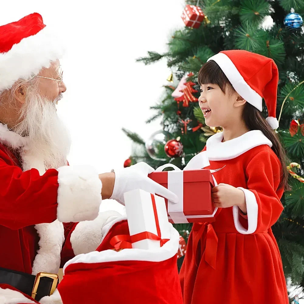 Adult and rens Christmas Hats Non woven Santa Claus Christmas Hats Happy Christmas Year Party Decoration Gifts 241106