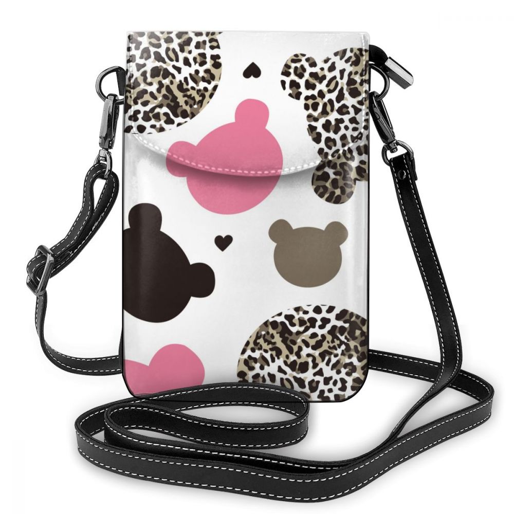 Cartoon Pattern Soft Leather Luxury Handbags Women Mobile Phone Bag Woman Messenger Shoulder Crossbody Bags For Women Sac A Main