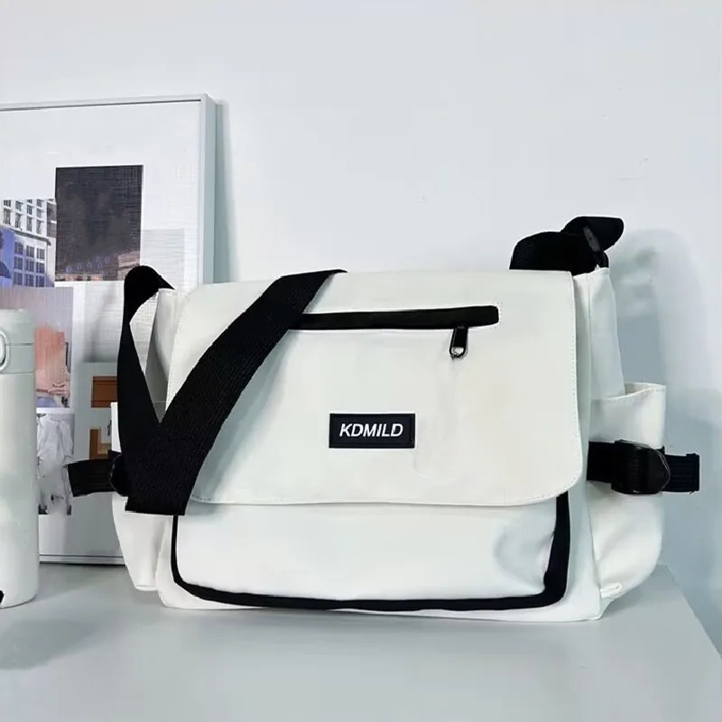 Womens Bag Korean Style Female Messenger Bags College Large Capacity Versatile Shoulder Student School Bolsos Sac 241106