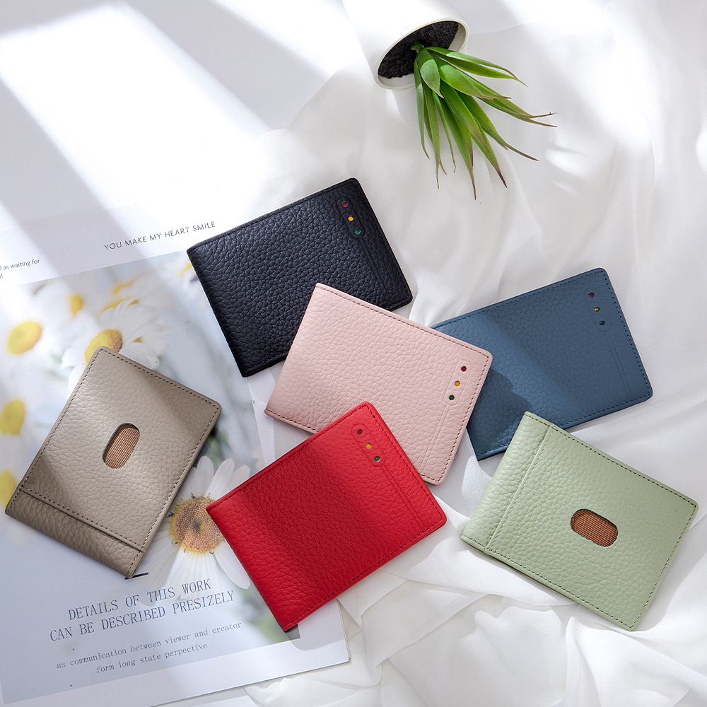 Genuine Leather Slim Car Driver's License Holder RFID Blocking ID Credit Card Cover Case Driving Documents Travel Pass Purse
