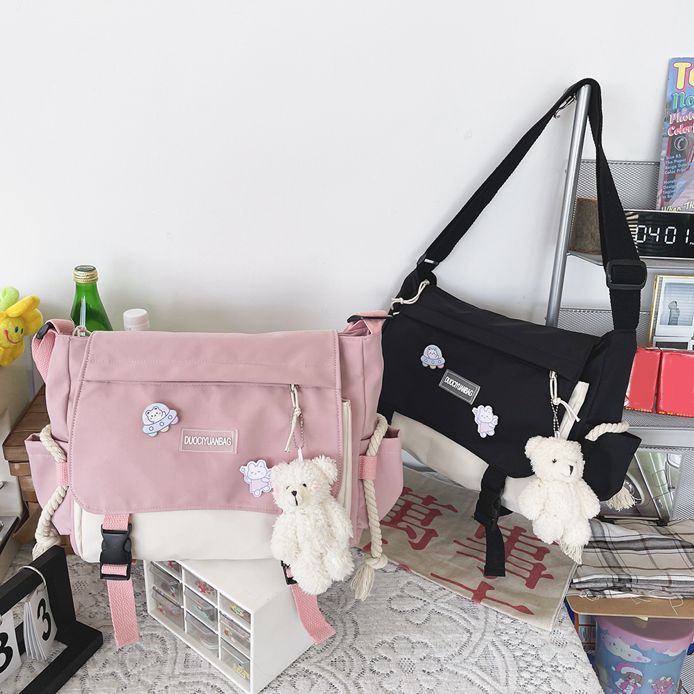 Nylon Handbags Women Shoulder Bags Large Capacity Crossbody Bags for Teenager Girls Harajuku Messenger Bags Student School Bags