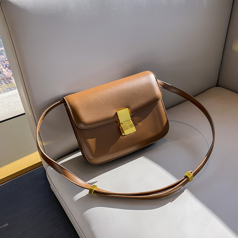 Women’s Genuine Leather Shoulder Bag 2024 Square Bags Luxury Designer Handbag Fashion Messenger BagsTofu Bags