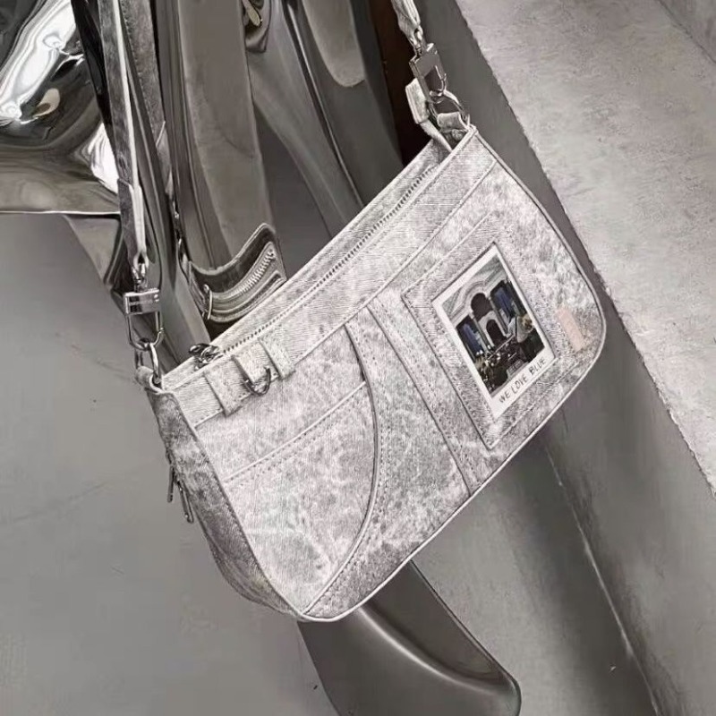 HAEX Y2K Women Bag 2023 Trend Denim Tie Dye Idol Card Ita Bags Subculture Harajuku Bolso Mujer Fashion New Sac A Main Femme