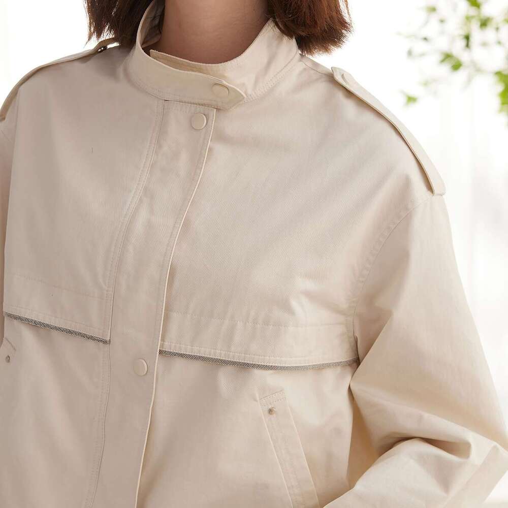 K2121l Spring Autumn Womens Clothing Brand Ladies Clothes Long Sleeved Cotton Coats For Women