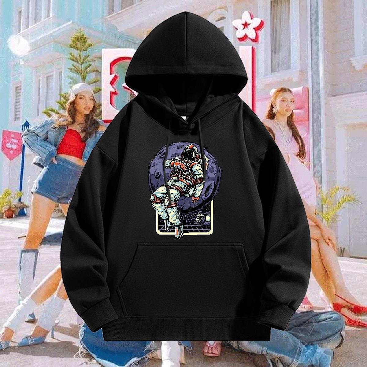 DIY Hoodie Men Breathable Cool Couples Hoodie Anime Oversized US Size Pullover Hoodie Street wear Hip Hop Thick Plush