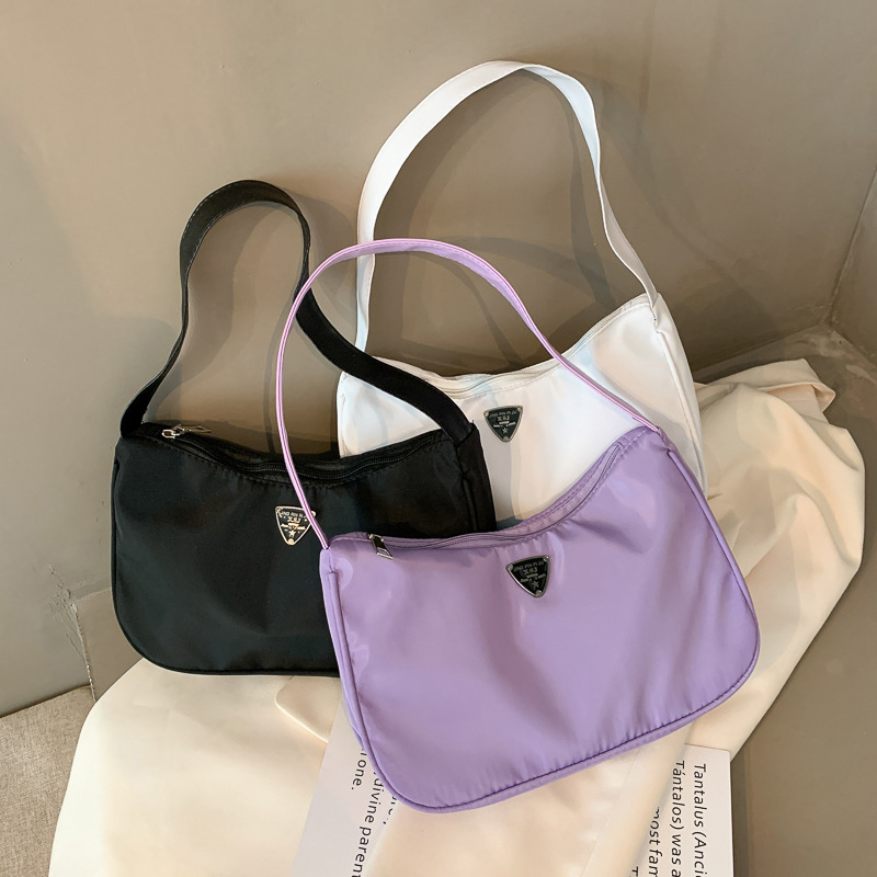 Ladies Crossbody Bag Women Underarm Bag Retro Solid Color Handbag Fashion Design Girl Small Shoulder Bags