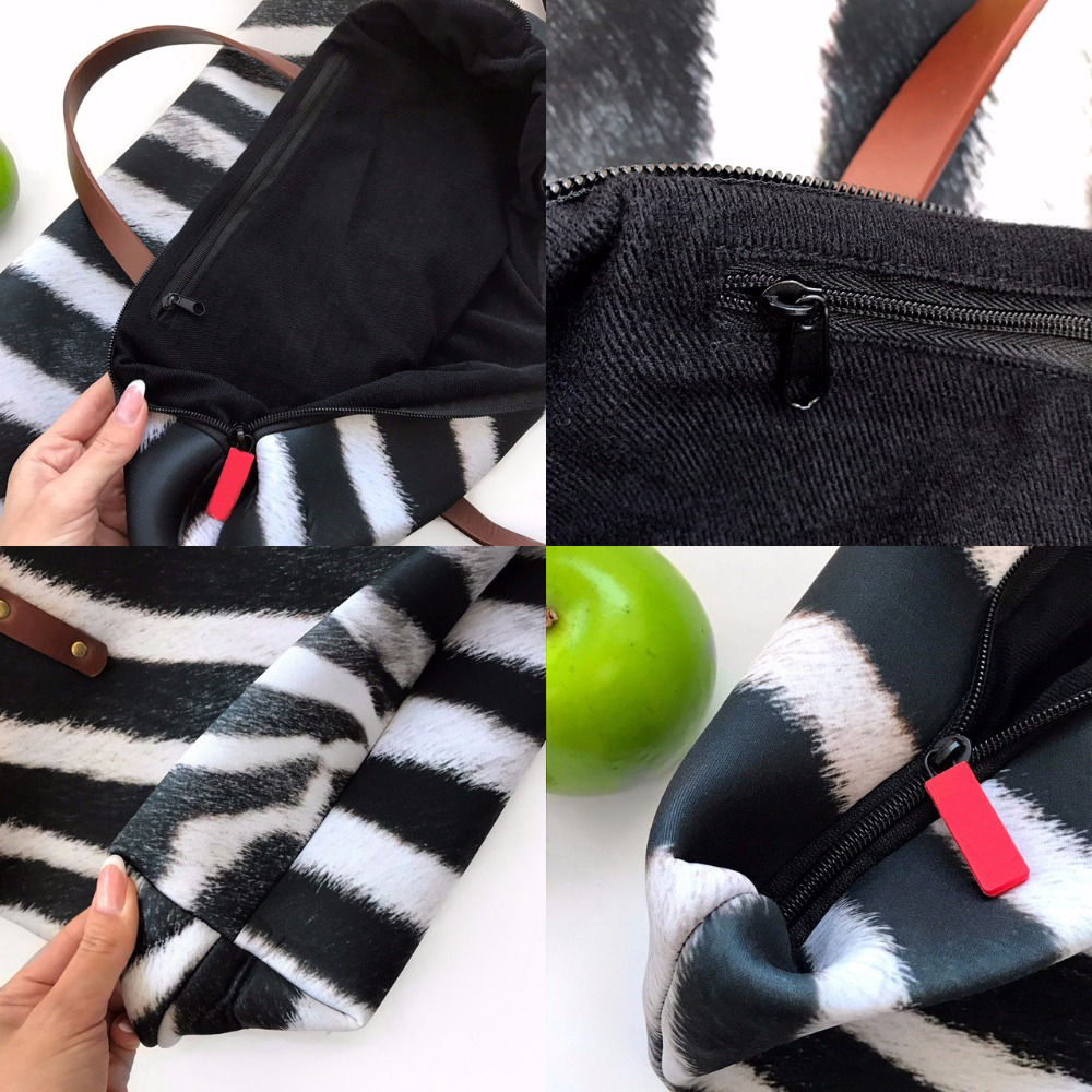 Fashion Women's Hand Bag London Pattern Printing Single Shoulder Totes Ladies Beach Bag Female Zipper Shopping Handbags