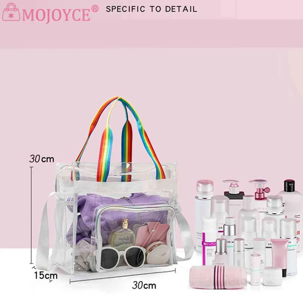 PVC Transparent Yoga Fitness Bag Waterproof Womens Outdoor Sports Fitness Handbag 241107