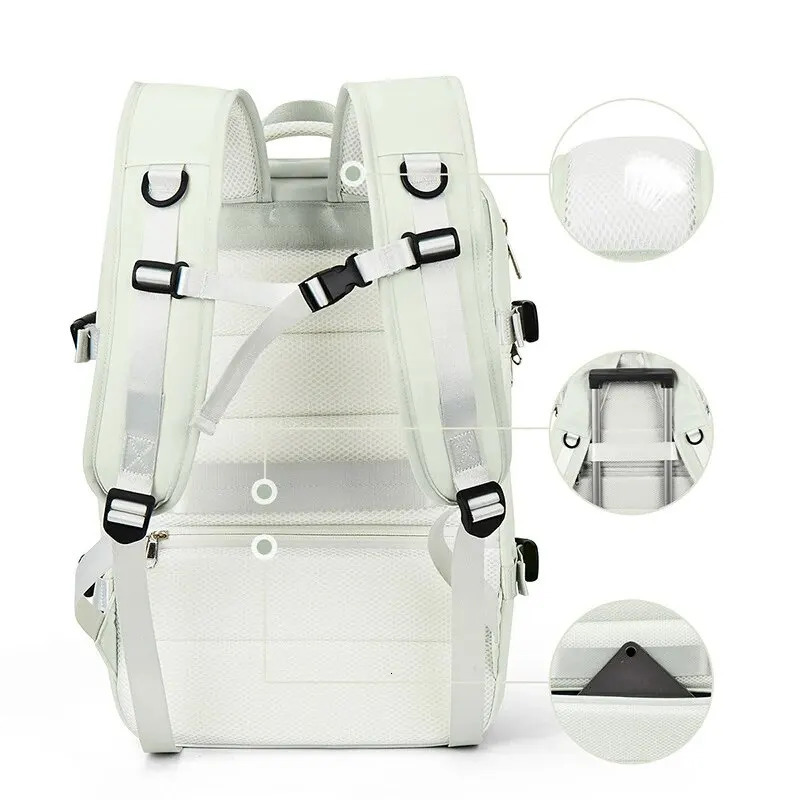 Rilibegan Travel Expansion Backpack Large Capacity Fashion Expansion Bag Travel Notebook Storage Bag Expansion Backpack 241106