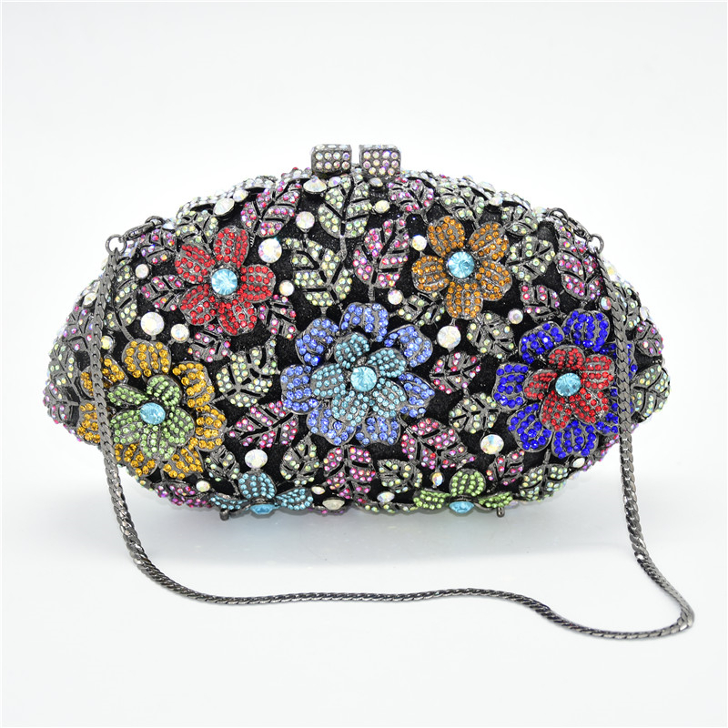 New Designer Handbags High Quality Womens Handbags and Purses Clutch Evening Bag Decorated with Appliques Evening Clutch Bags