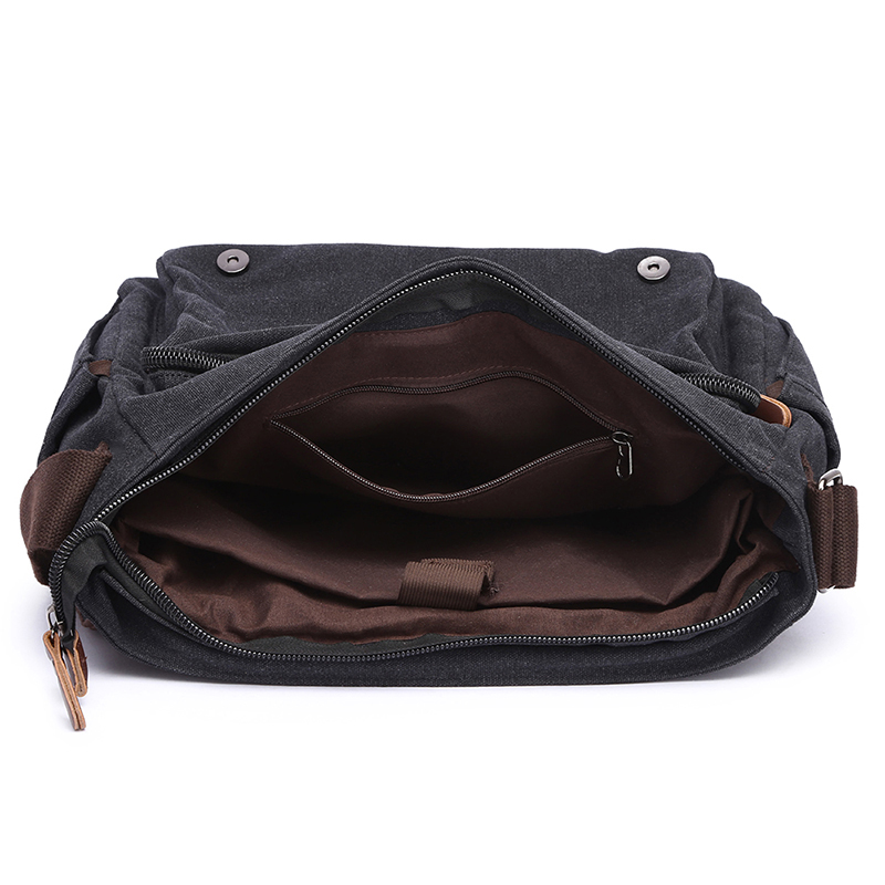 Large Capacity Men Business Briefcase Handbags Canvas Bags for Travel Books Messenger Bags Multifunctional 14 Inch Computer Bag