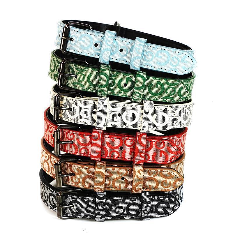 Designer Pet products Adjustable collar for Dogs Flat pet collar is beautiful and durable (leash is Uniform size)