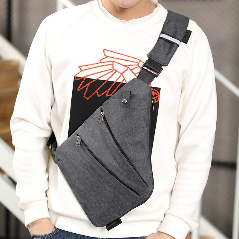 Shoulder Bags Men Business Style Chest Bag Male Canvas Messenger Bags Man Fashion Crossbody Bag Men Bolsa