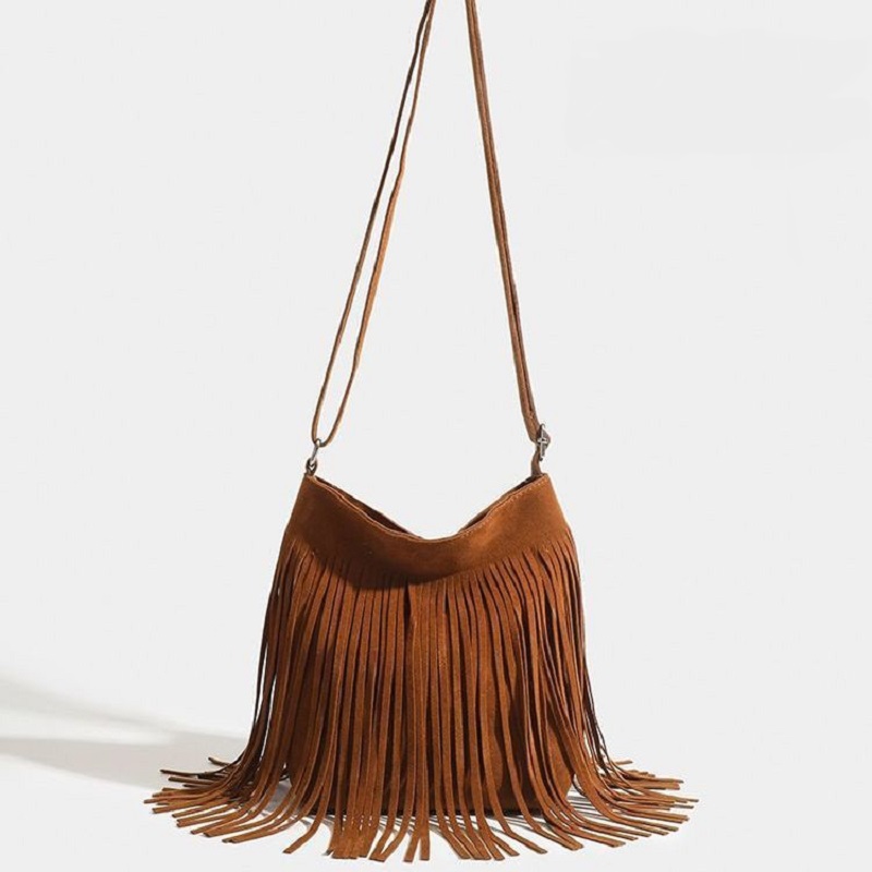 New Women Fringe Shoulder Bag Commuter Women's Popular small Crossbody Bag Novelty Style Travel Shopping Large capacity tote bag