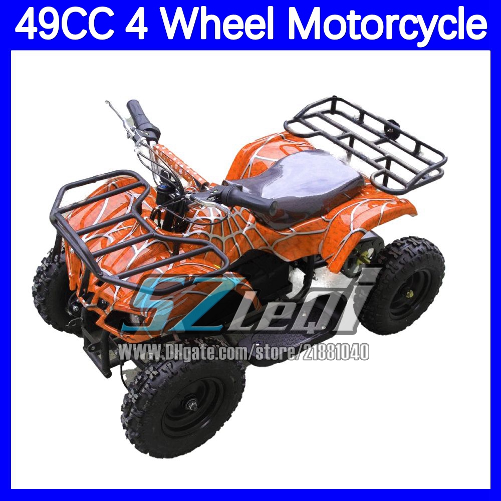 COOL Kids Adult ATV UTV MOTO 2 Stroke 49CC ATV OFF-road Gasoline Motorcycle Racing MOTO Dirt Bike 4 Wheels Motorbike For Adult Child Boy Girl Birthday