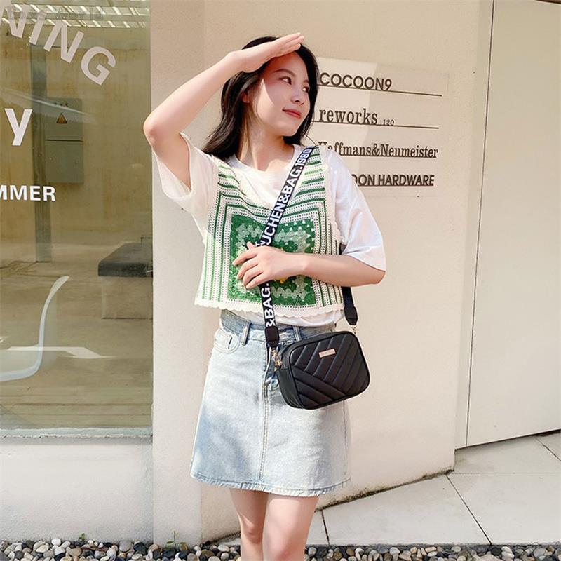 1pc High Quality PU shoulder Bags for Woman's Handbag Simple Crossbody Casual Messenger Bag Female Cool Shoulder Bags Phone Bag