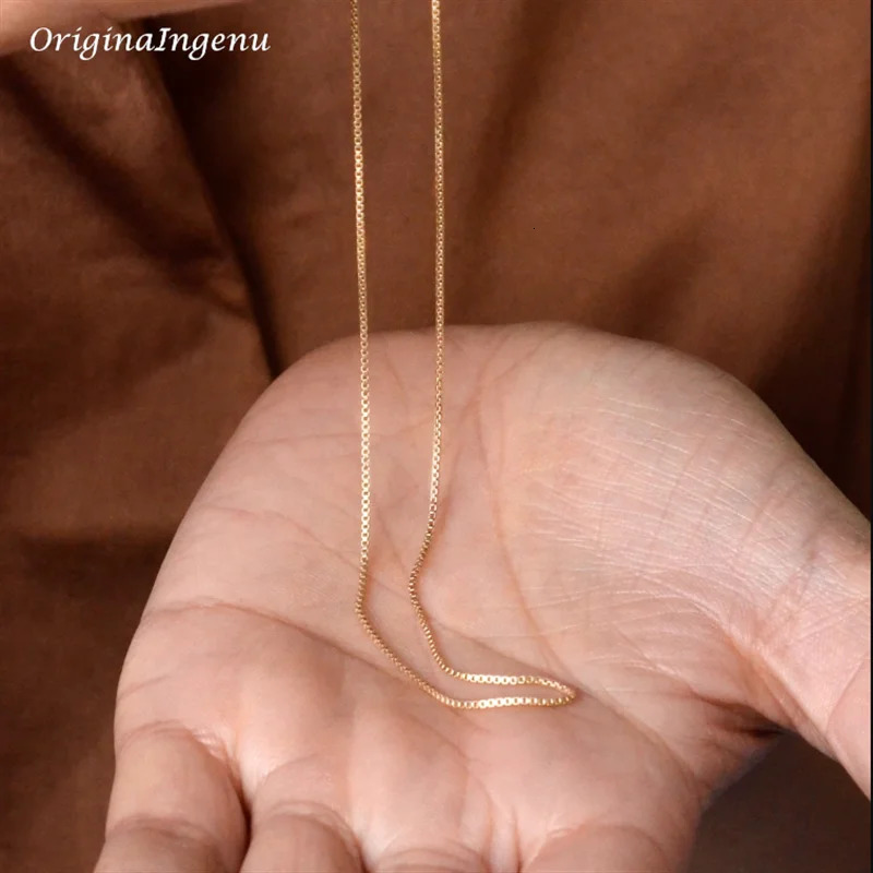 14K gold-plated snake chain necklace Boho necklace Dainty chain necklace minimalist jewelry waterproof necklace 241107