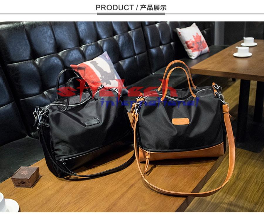 by dhl or ems 20pcs New style oxford Top-Handle Bags Fashion Motorcycle Bag Large Women Messenger Bag Simple Shoulder Bag